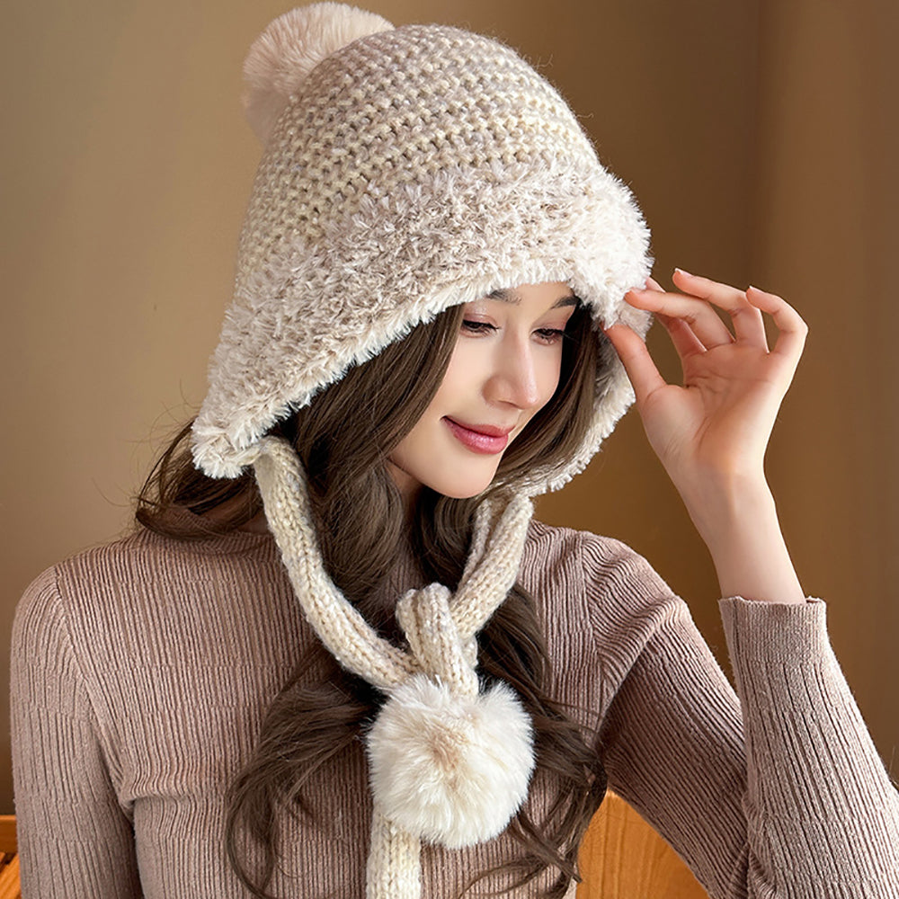 Women Self Design Beanie