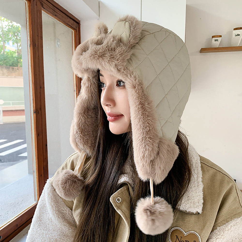 Women Self Design Beanie