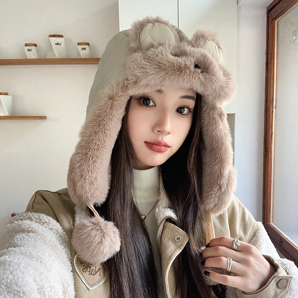 Women Self Design Beanie
