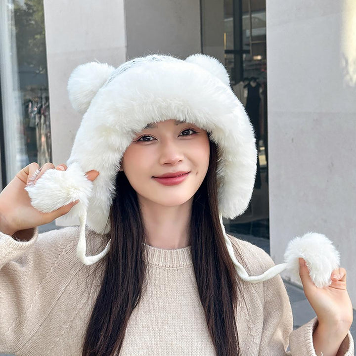 Women Self Design Beanie