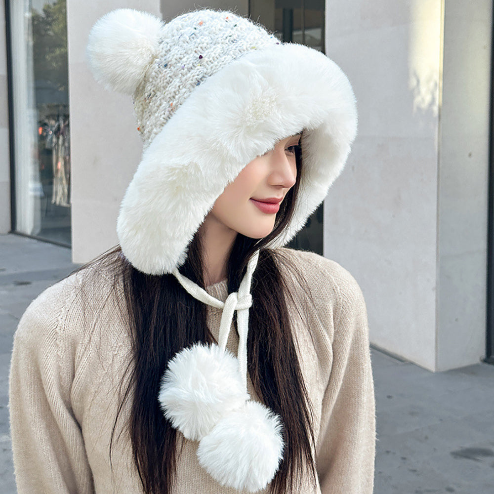Women Self Design Beanie