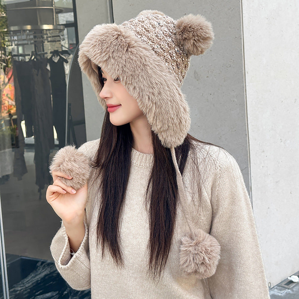 Women Solid Beanie Caps