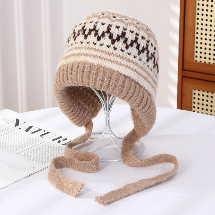Women Self Design Beanie