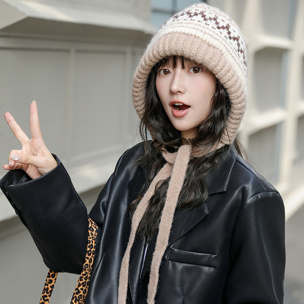 Women Self Design Beanie