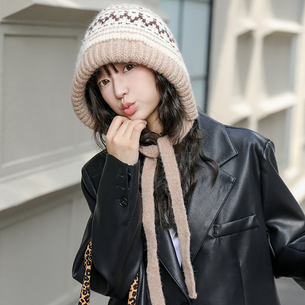Women Self Design Beanie