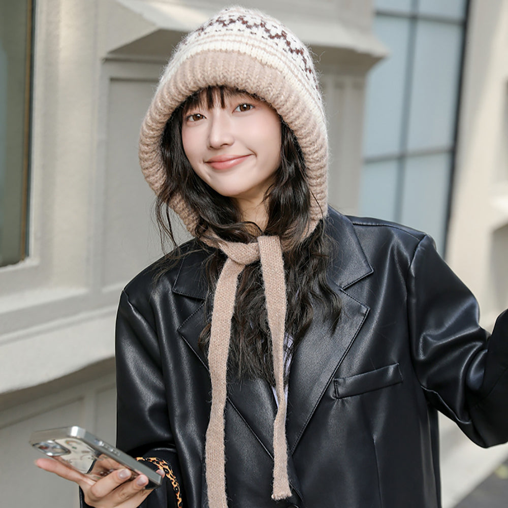 Women Self Design Beanie