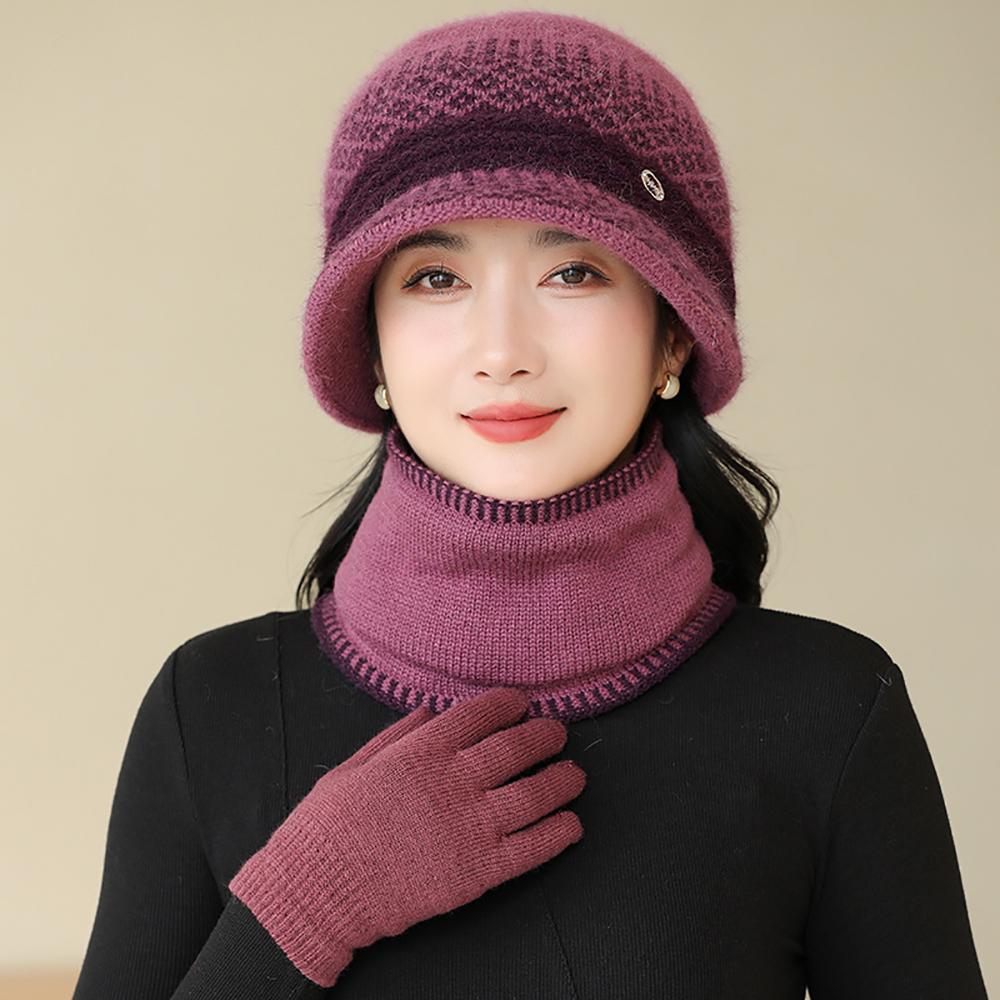 Women Self Design Beanie Caps
