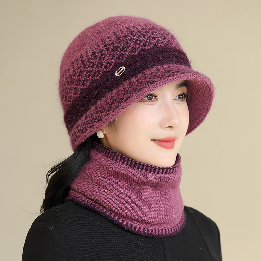 Women Self Design Beanie Caps
