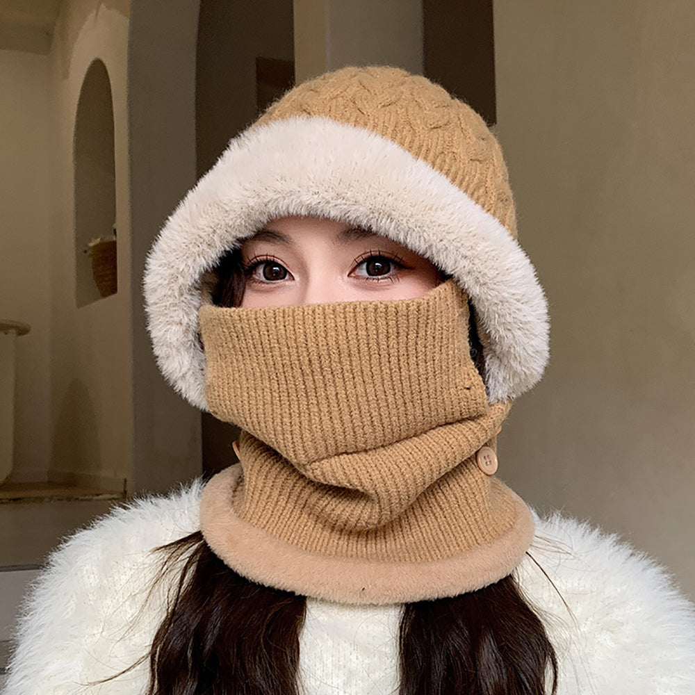 Women Colourblocked Balaclava Caps