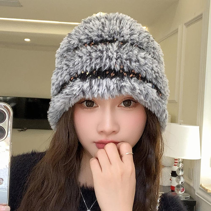 Women Self Design Beanie