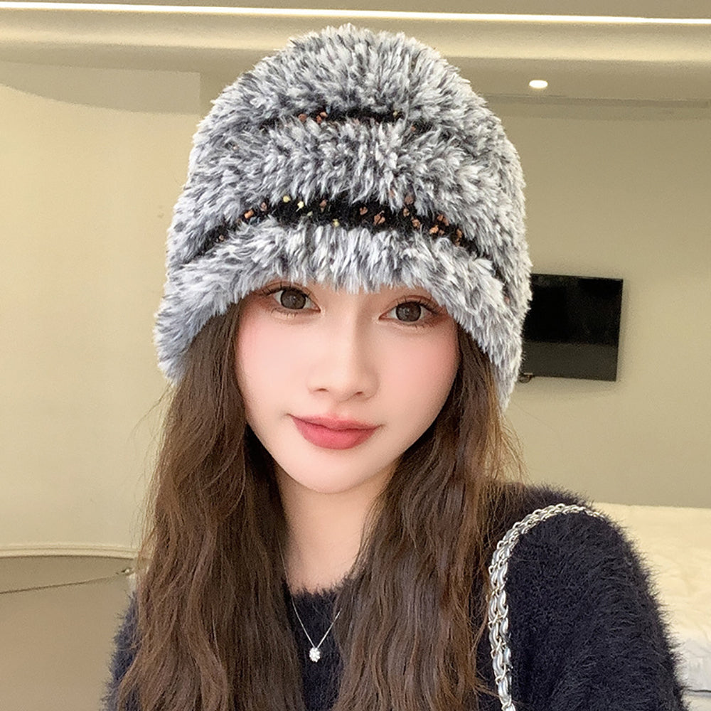 Women Self Design Beanie