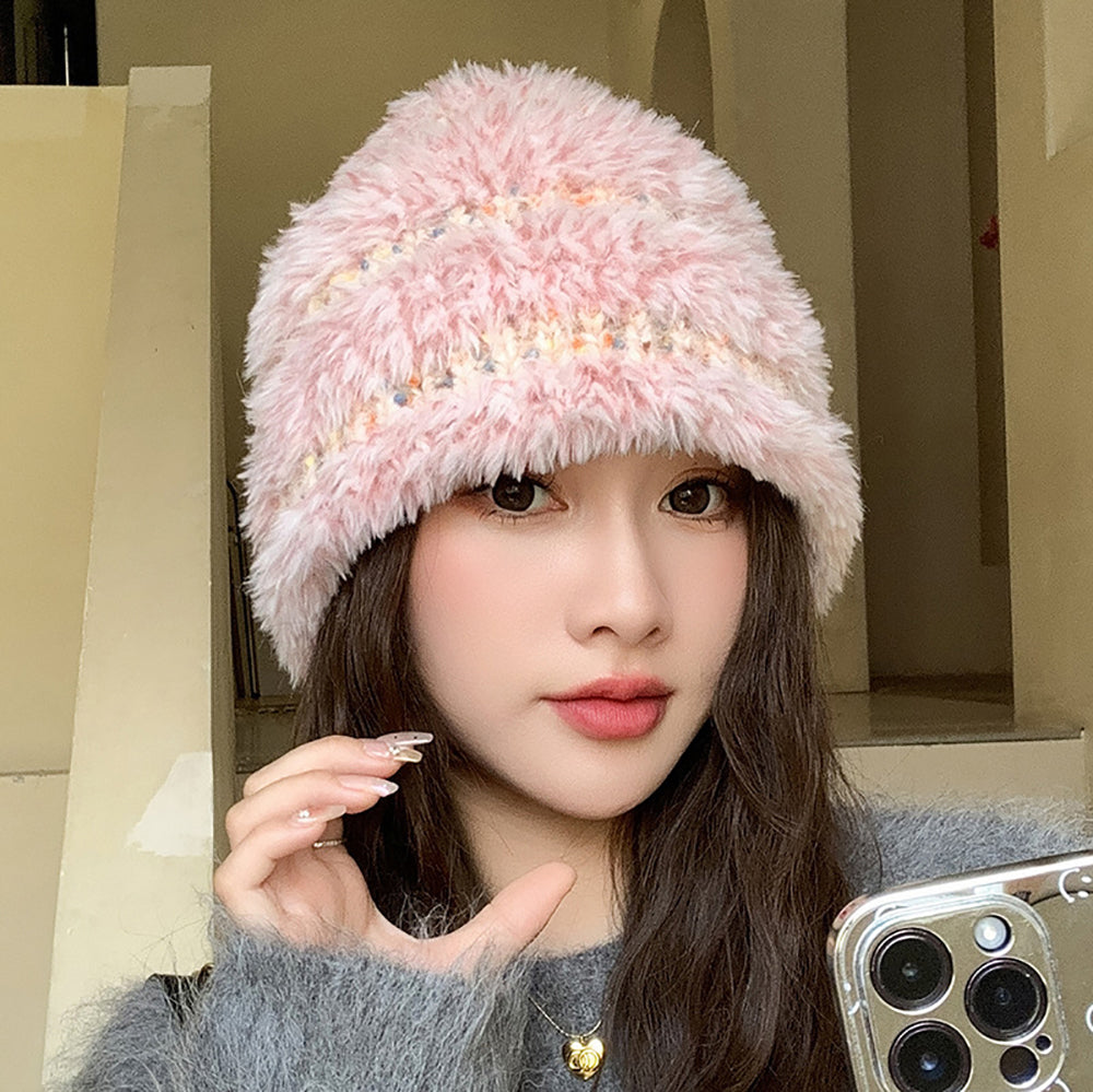 Women Self Design Beanie