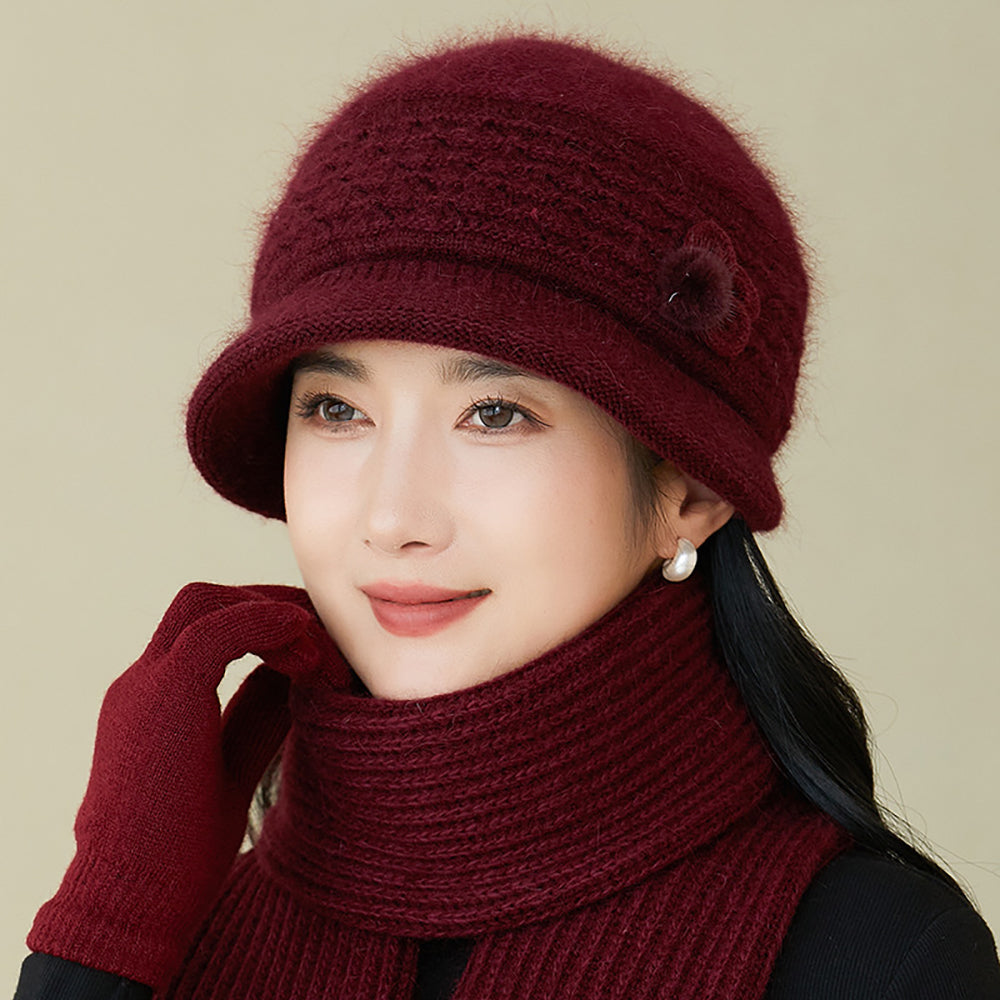 Women Self Design Beanie
