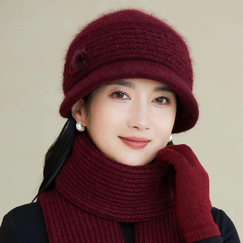 Women Self Design Beanie