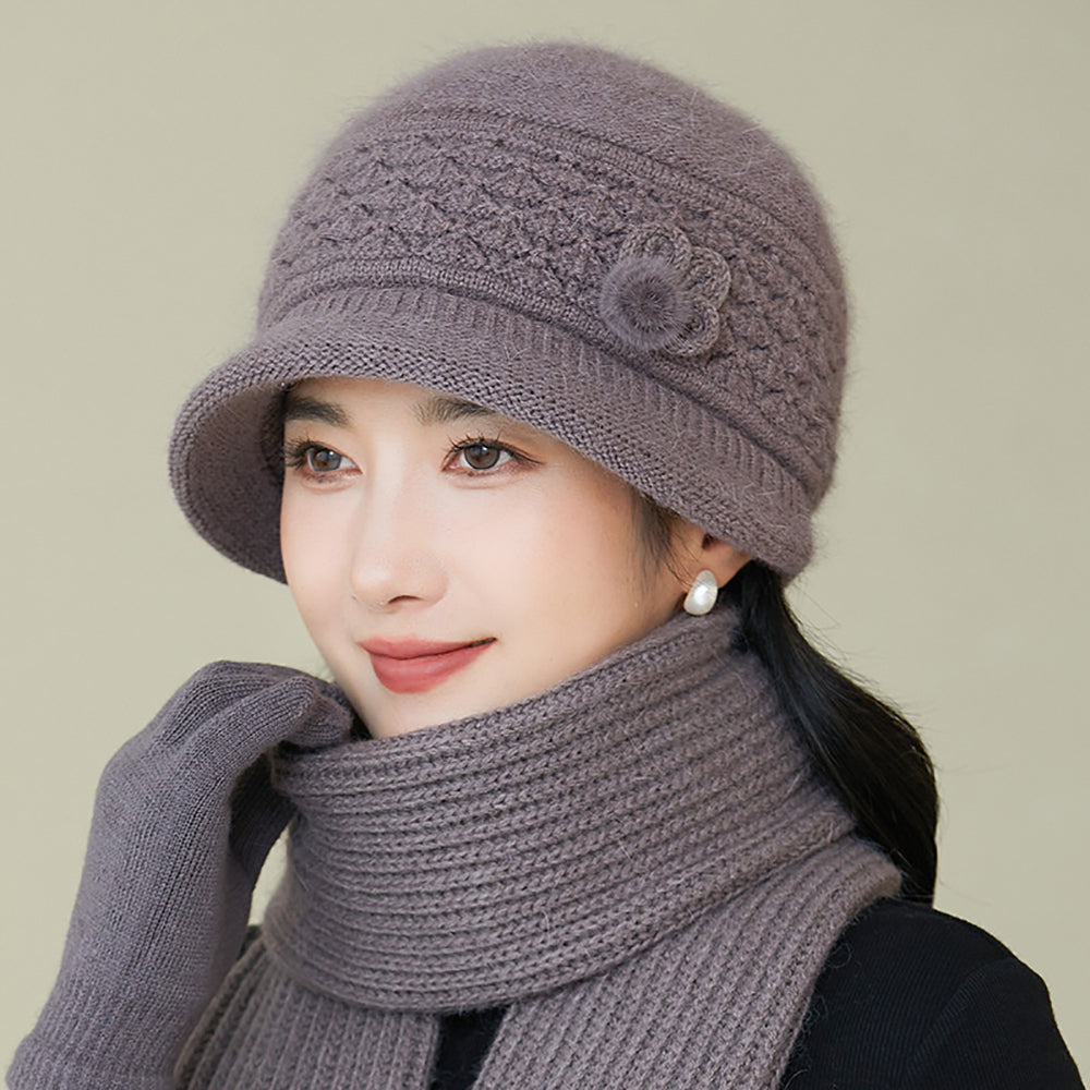 Women Self Design Beanie