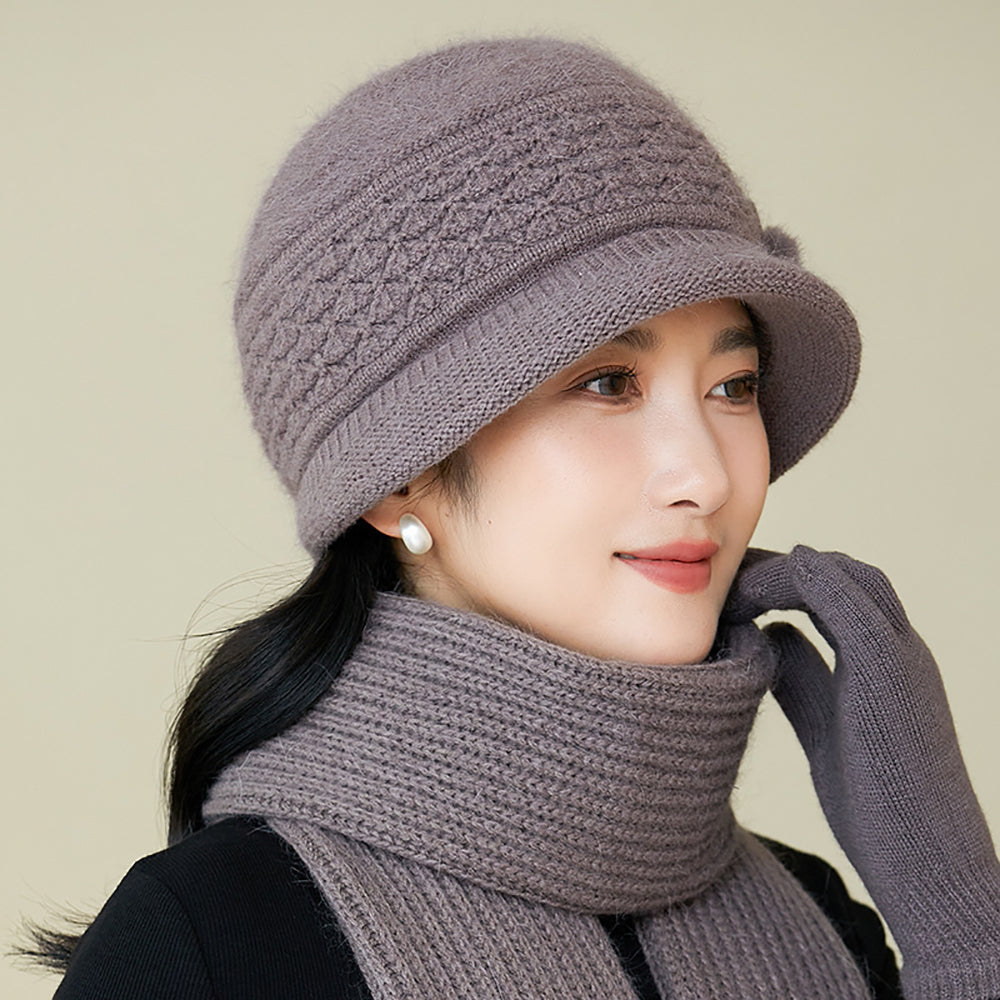 Women Self Design Beanie