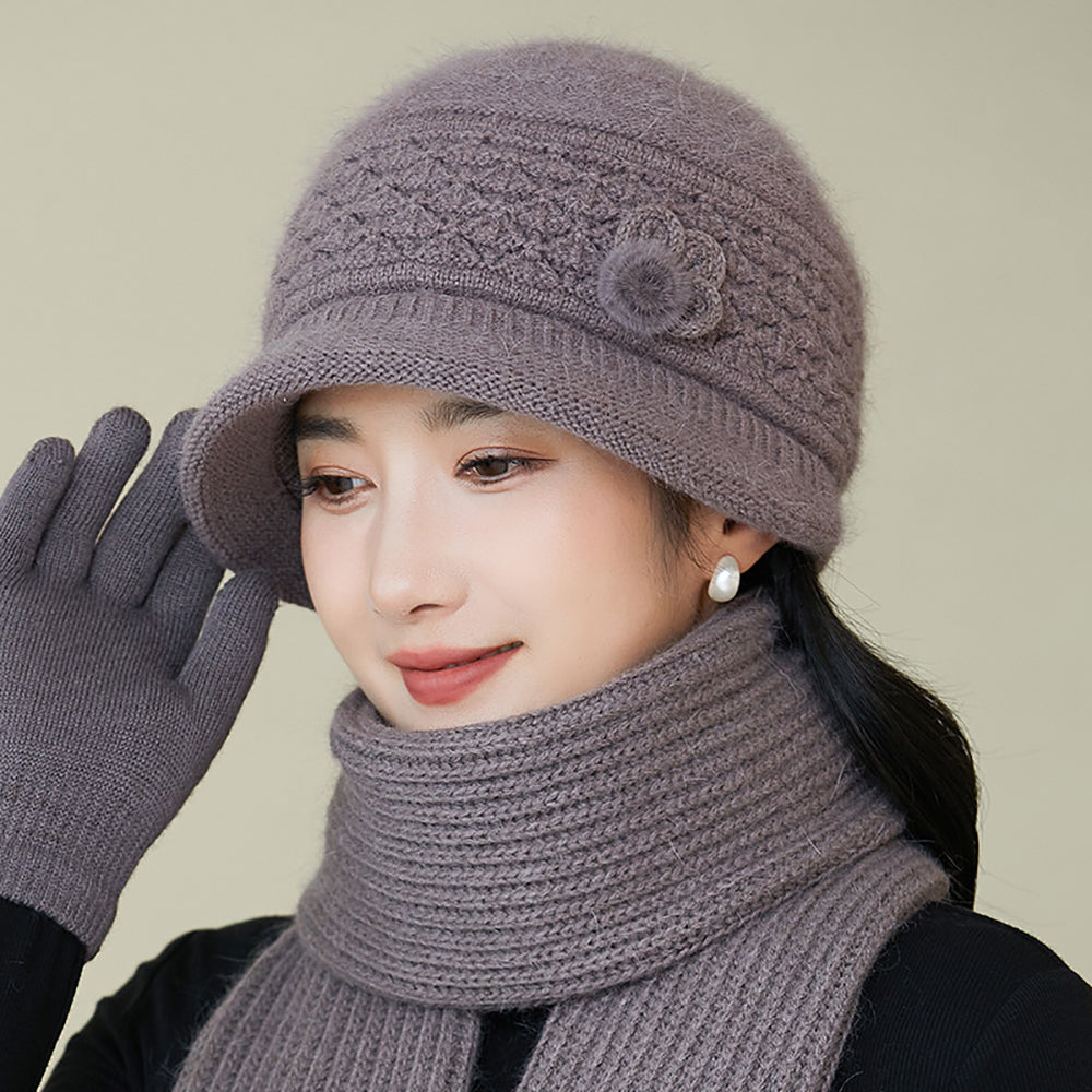 Women Self Design Beanie
