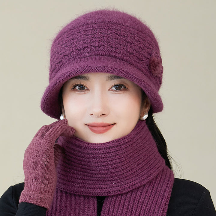 Women Self Design Beanie