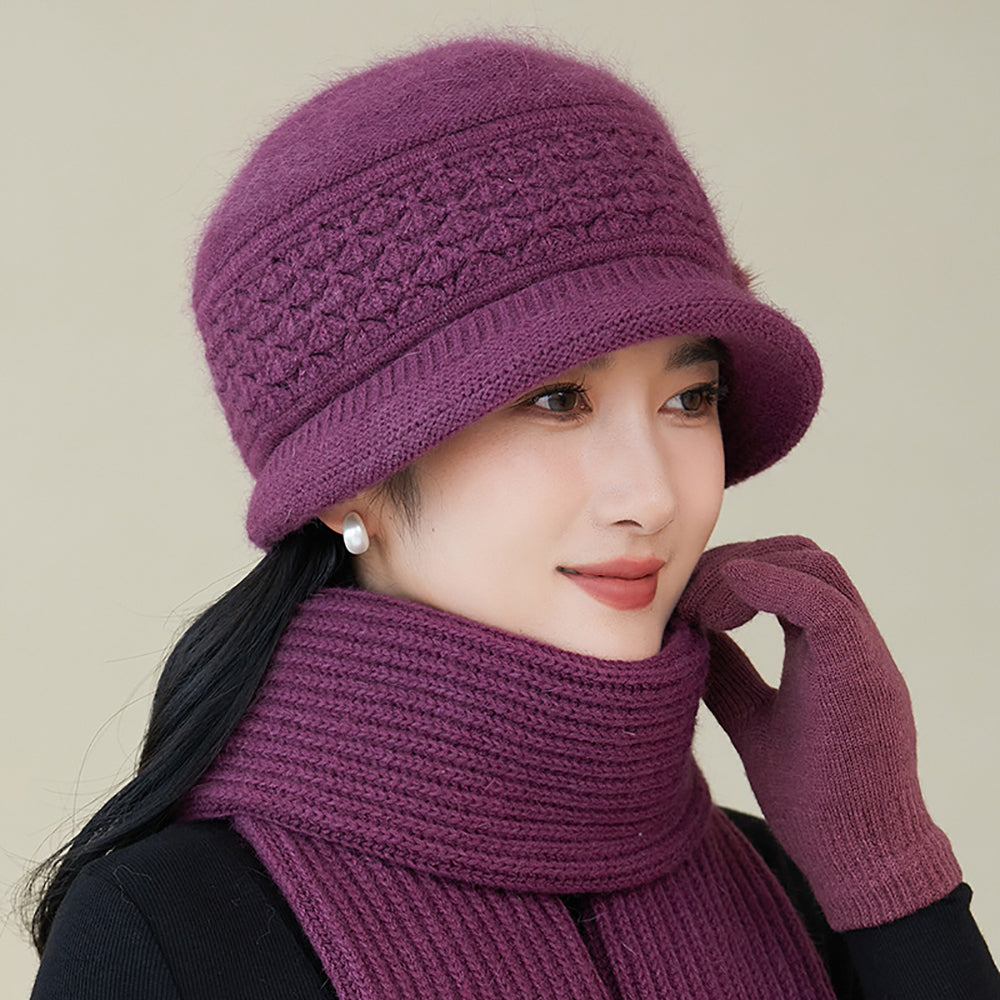 Women Self Design Beanie