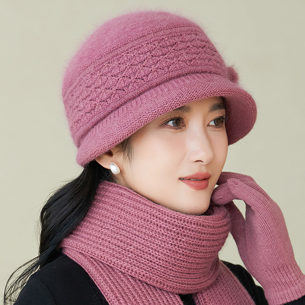 Women Self Design Beanie