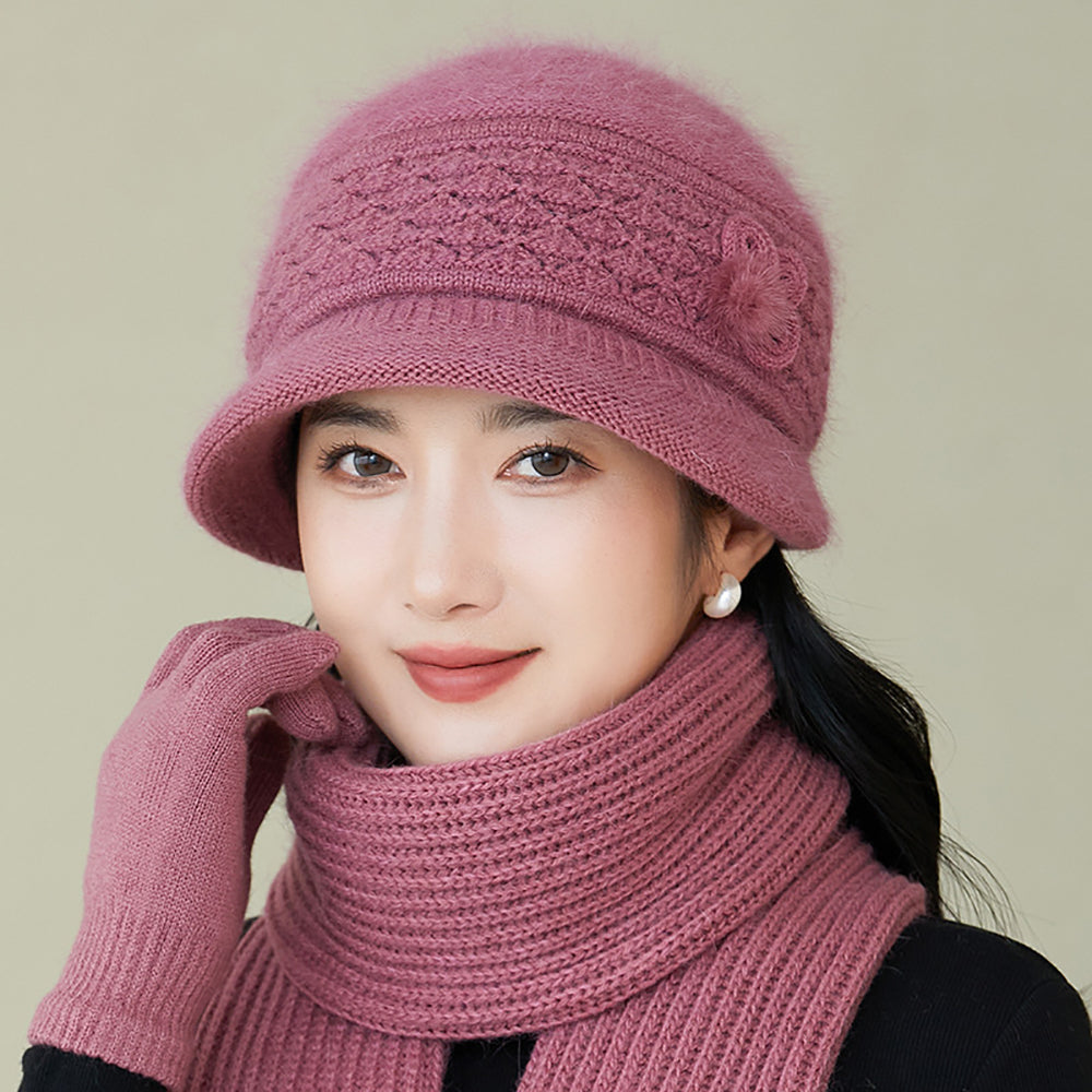 Women Self Design Beanie
