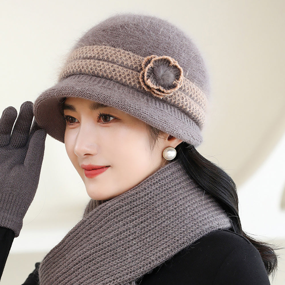 Women Self Design Casual Beanie Caps
