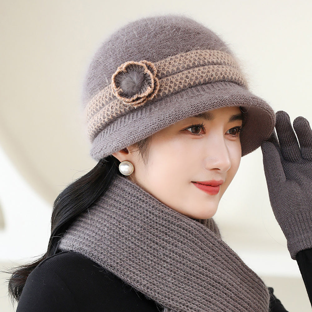 Women Self Design Casual Beanie Caps