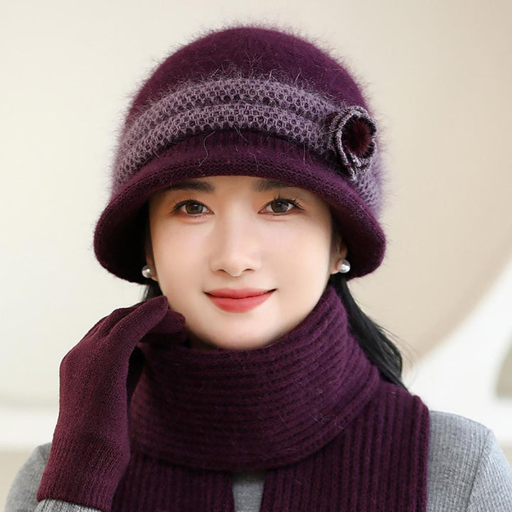 Women Self Design Beanie