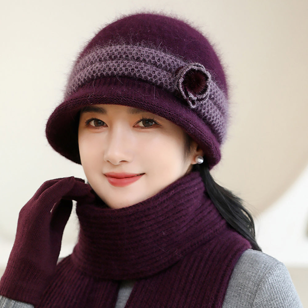Women Self Design Beanie