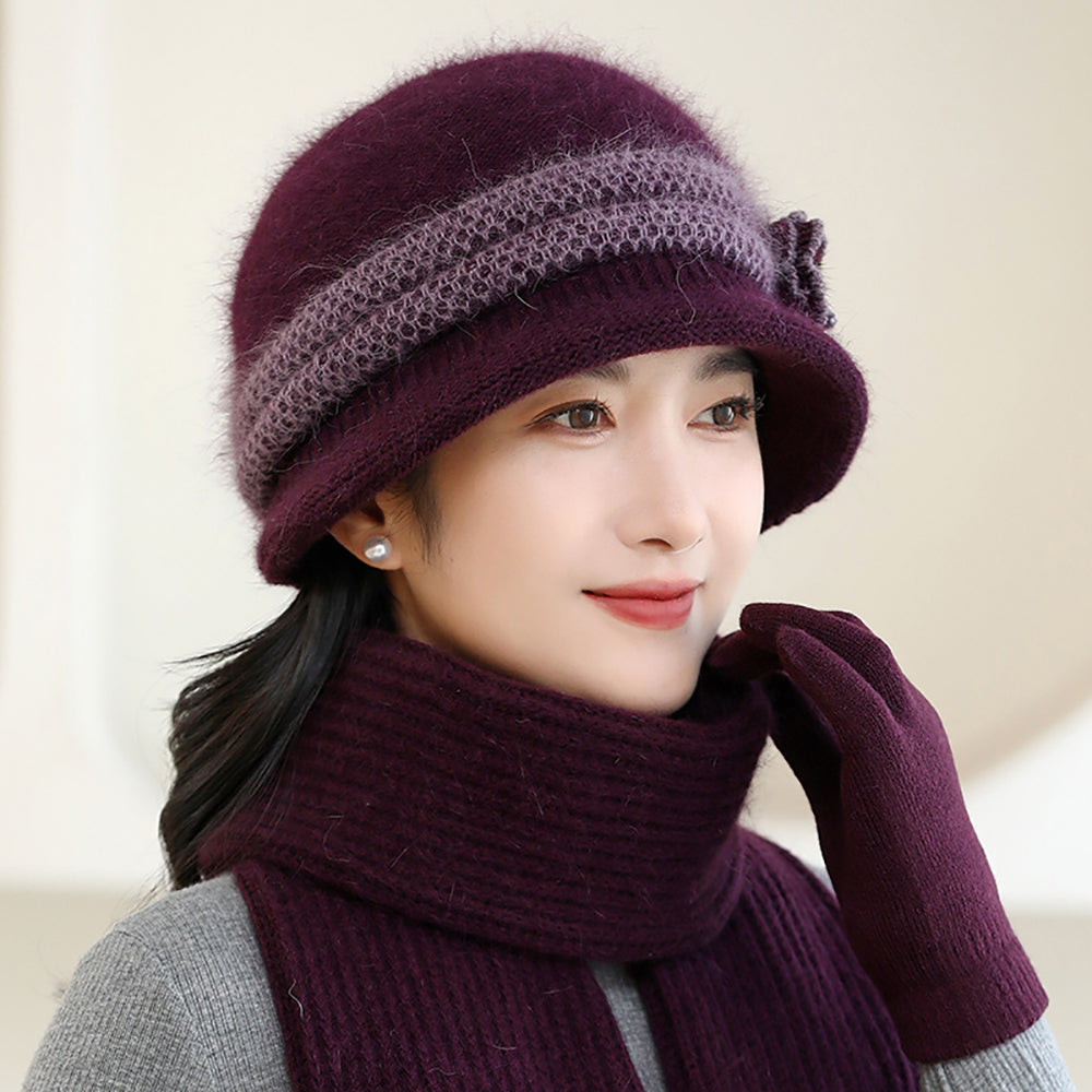 Women Self Design Beanie