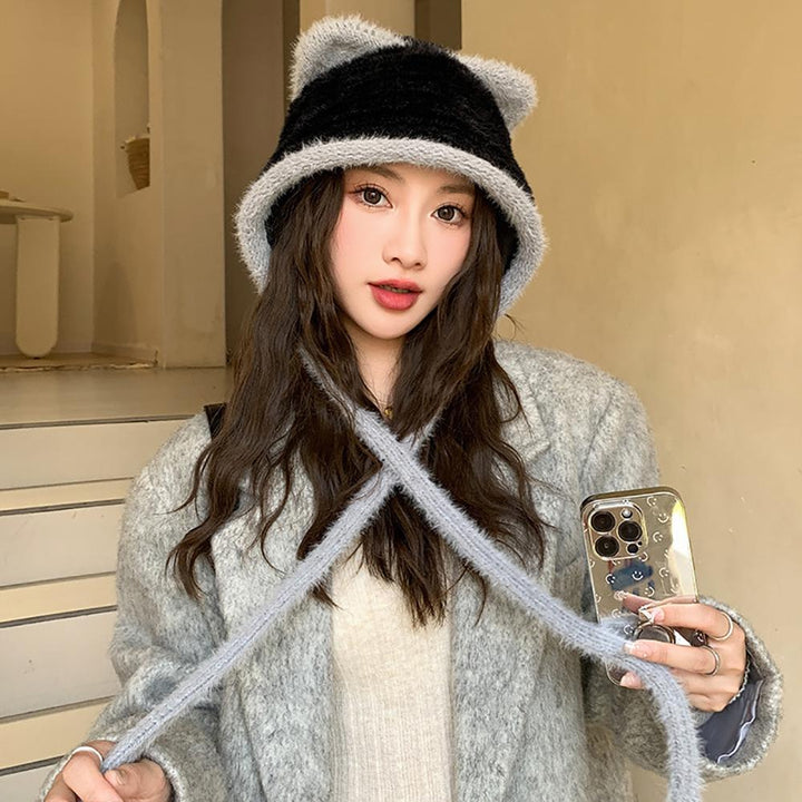 Women Self Design Beanie Caps