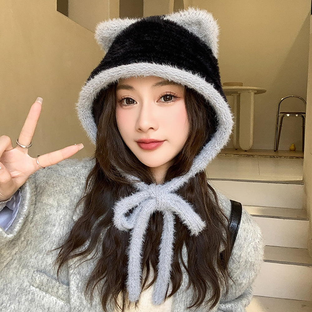 Women Self Design Beanie Caps