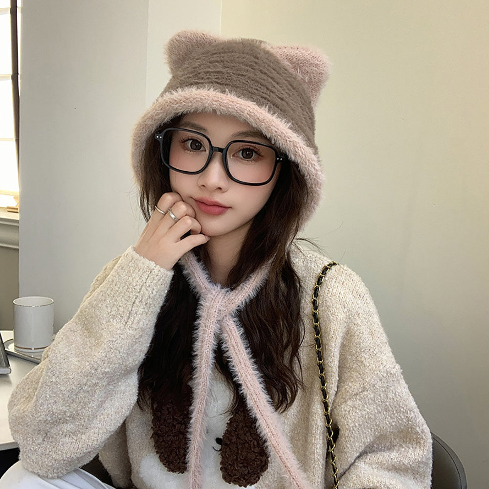 Women Self Design Beanie