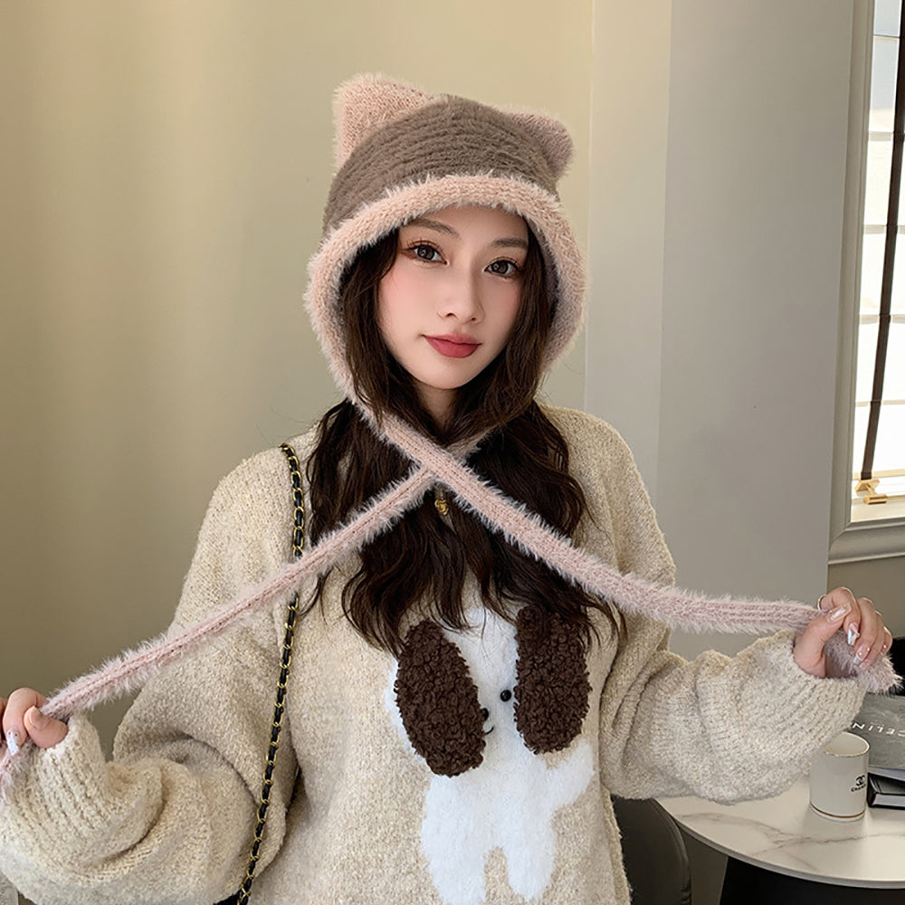 Women Self Design Beanie
