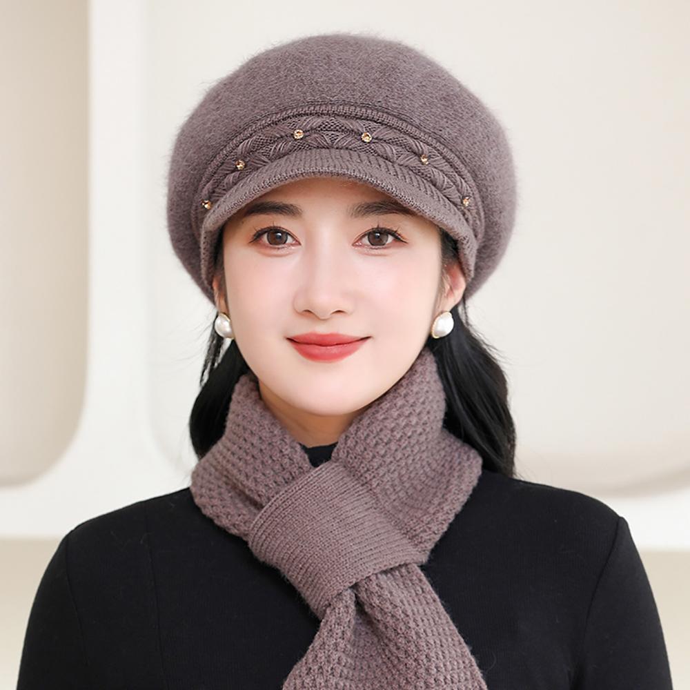 Women Self Design Visor Cap
