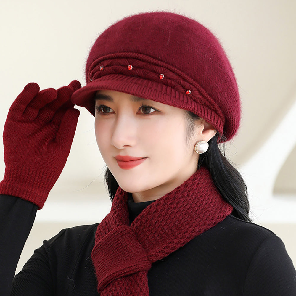 Women Self Design Beanie