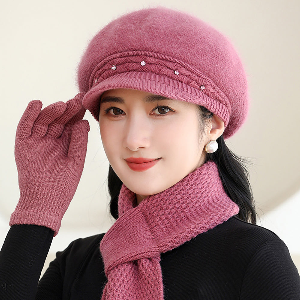 Women Self Design Ascot Cap