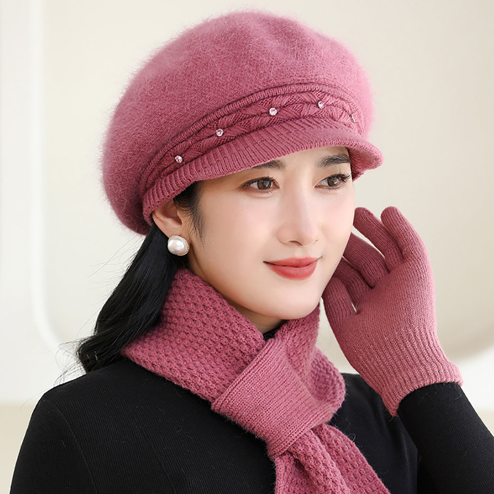 Women Self Design Ascot Cap