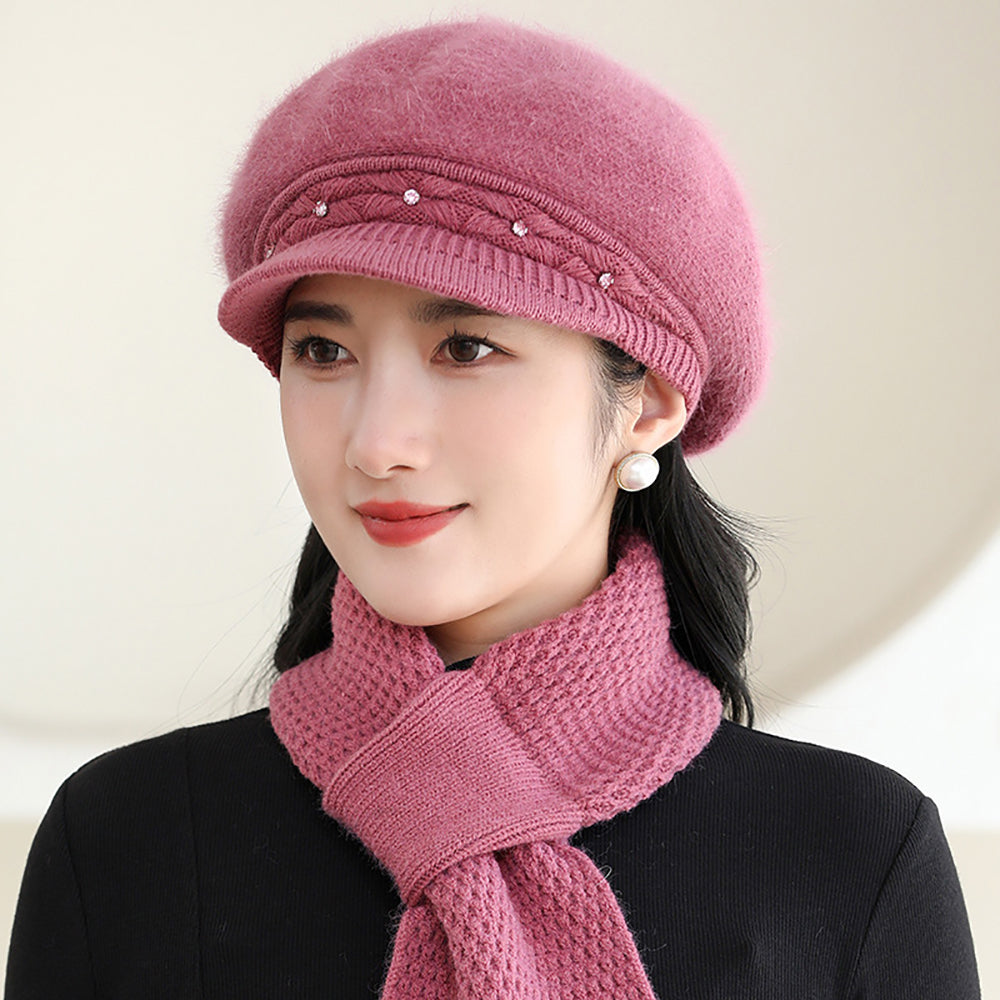 Women Self Design Ascot Cap