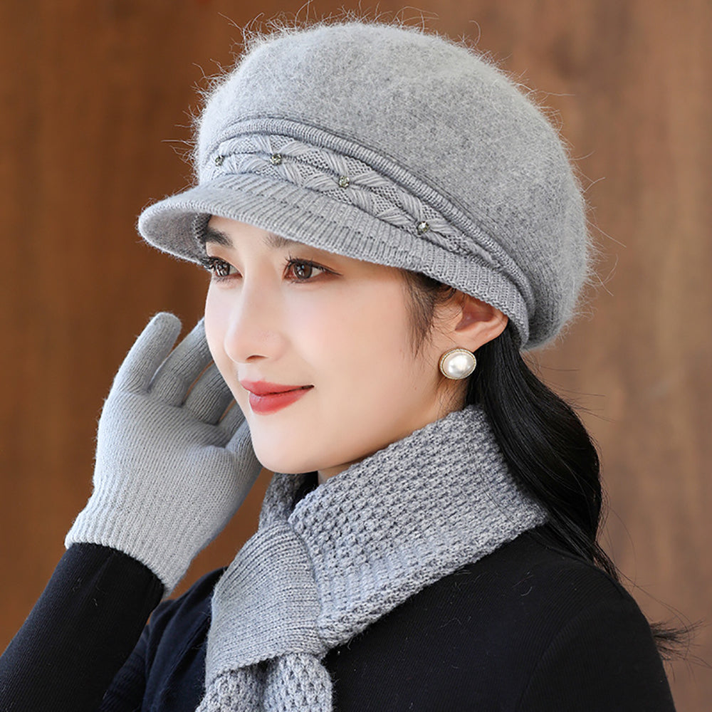 Women Acrylic Visor Cap