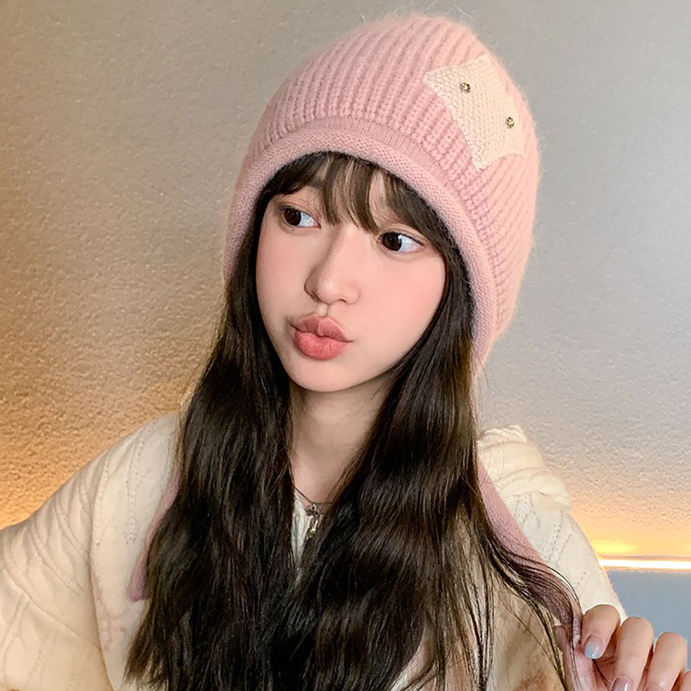 Women Self Design Beanie