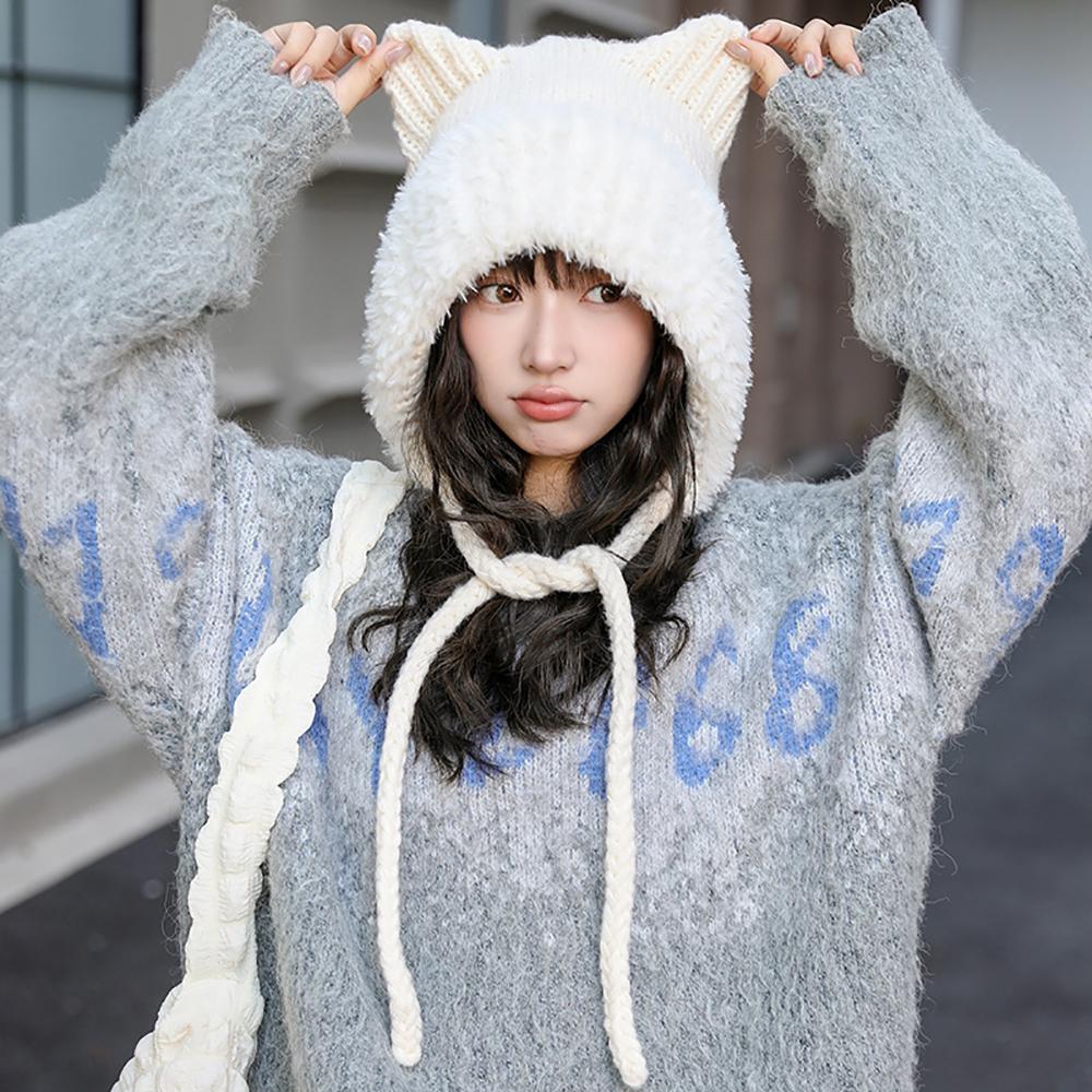 Women Self Design Beanie Cap