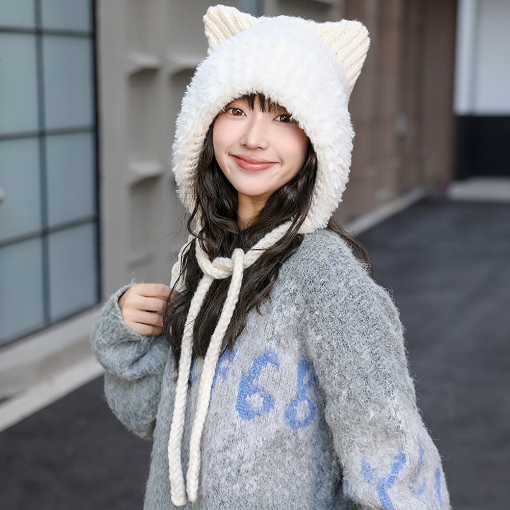 Women Self Design Beanie Cap