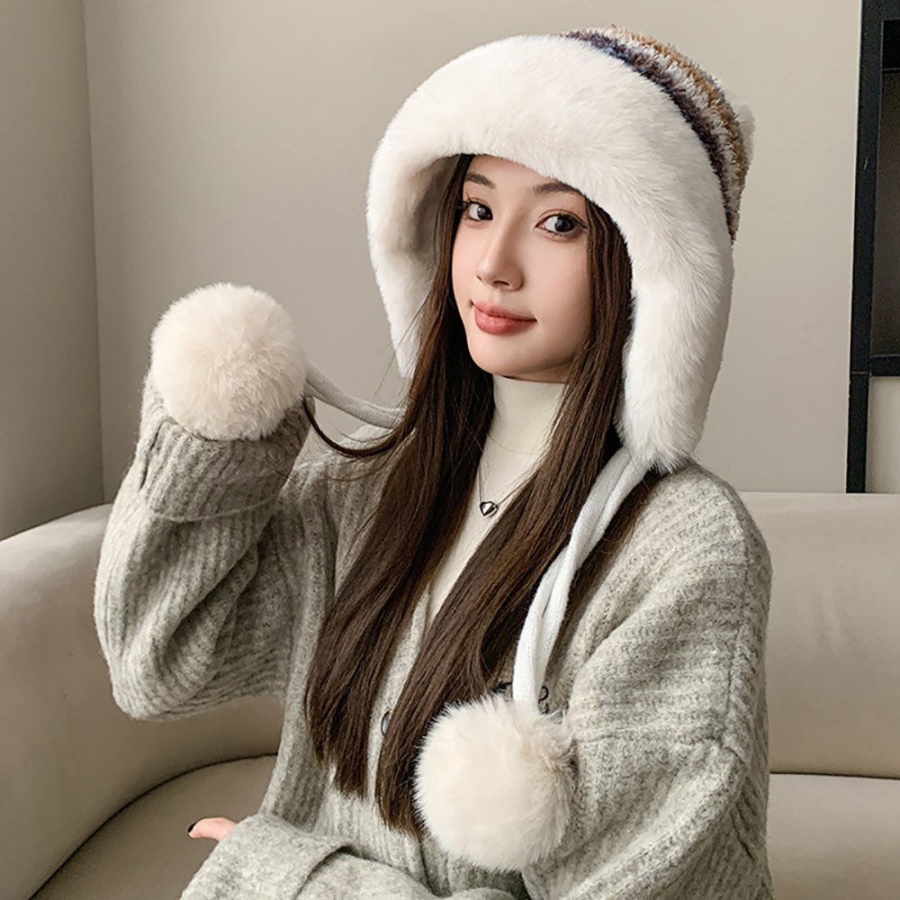 Women Colourblocked Beanie Cap
