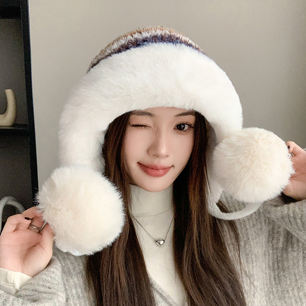 Women Colourblocked Beanie Cap
