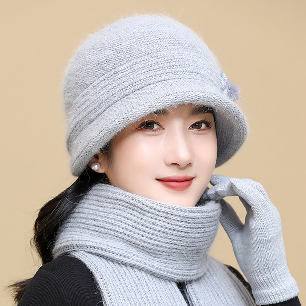Women Self Design Beanie
