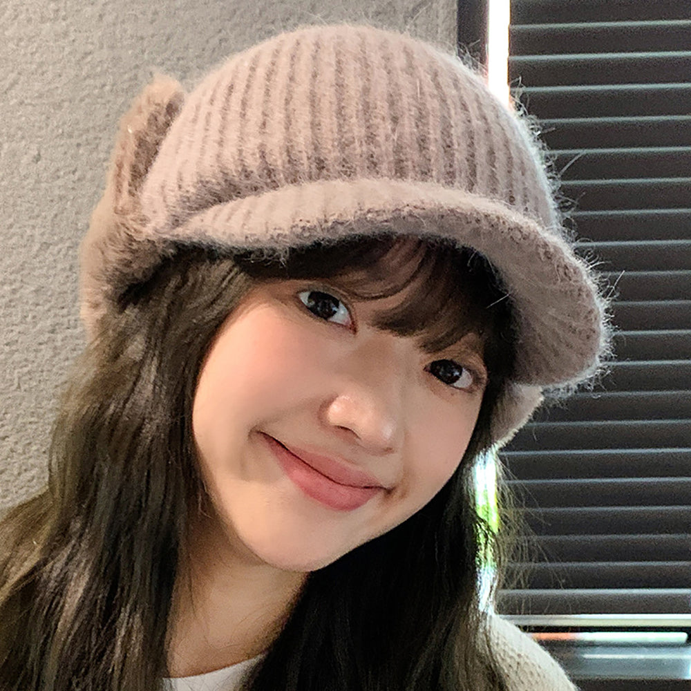 Women Self Design Beanie Cap
