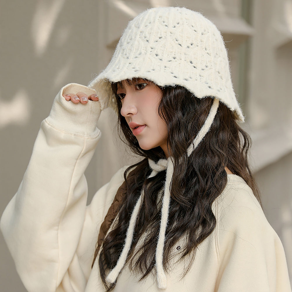 Women Self Design Beanie Caps