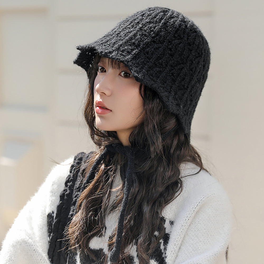 Women Self Design Beanie Caps