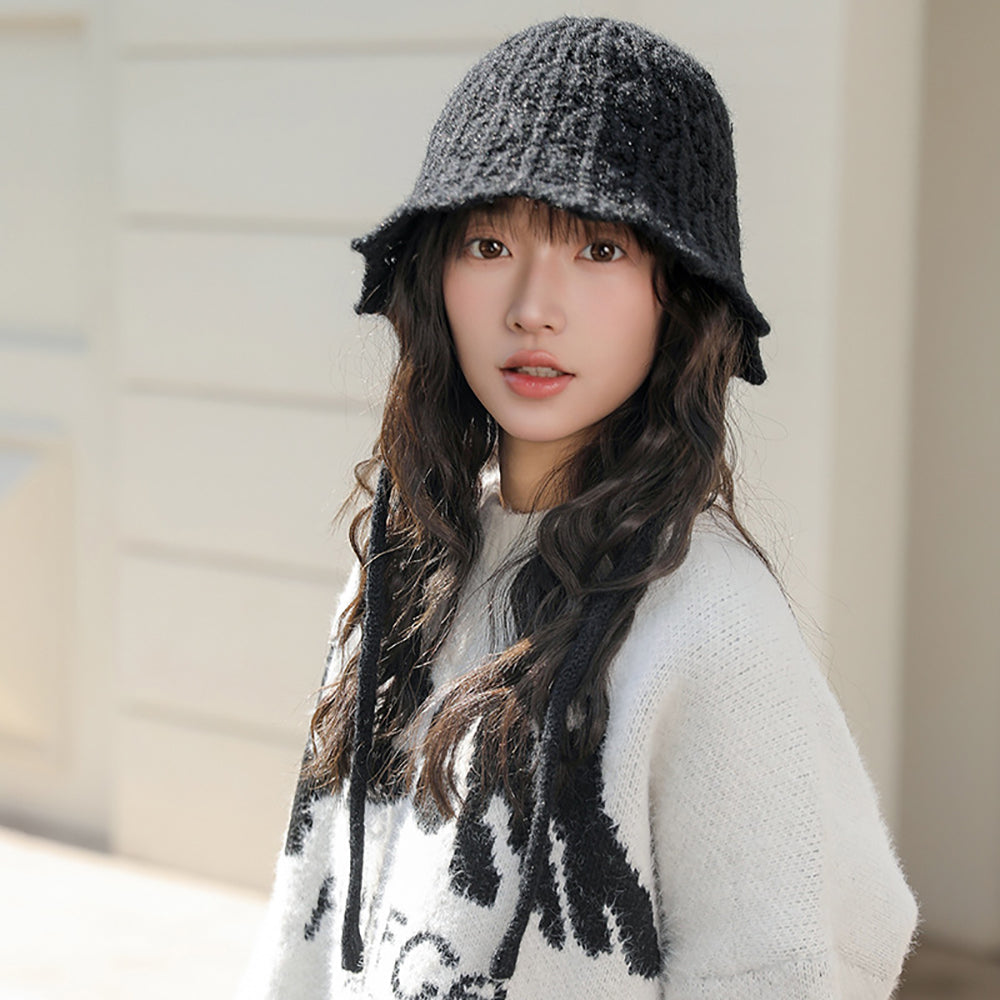 Women Self Design Beanie Caps